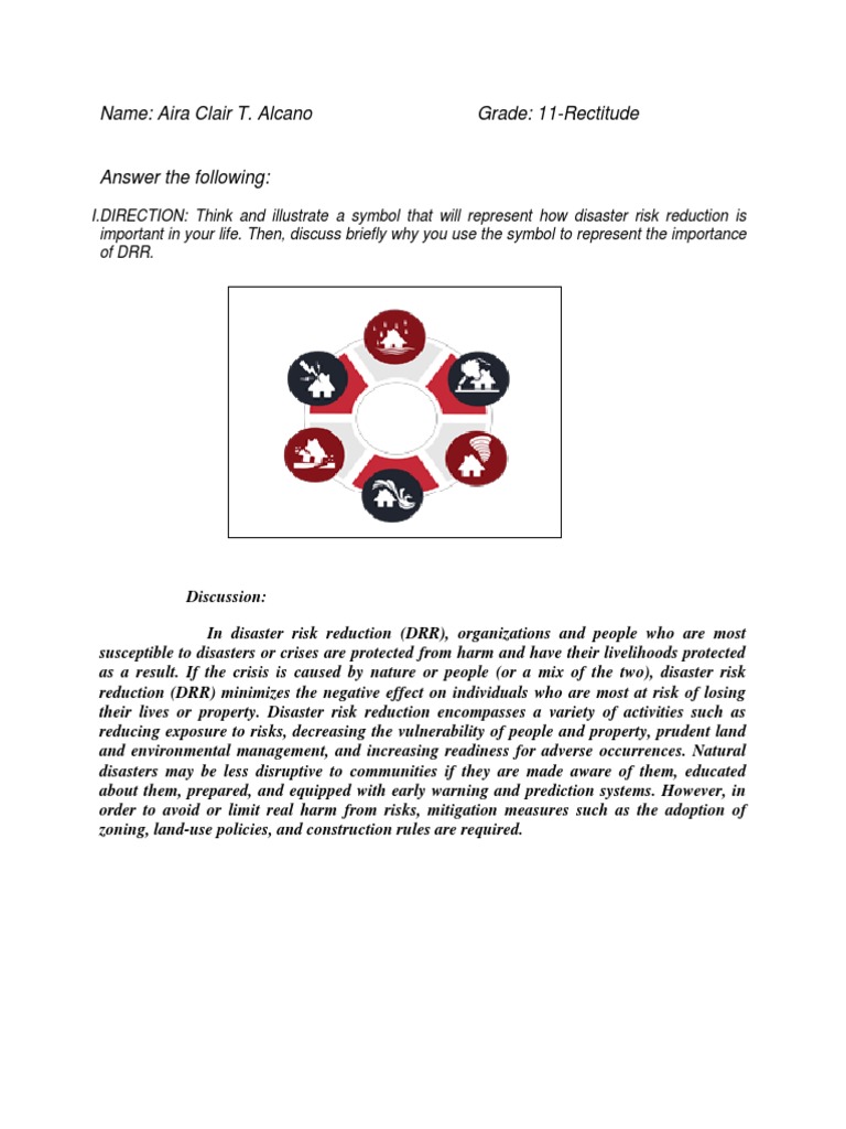 Drrm Important Of Drrm Pdf Emergency Management Risk
