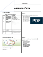 1.0 Number System: Real Numbers