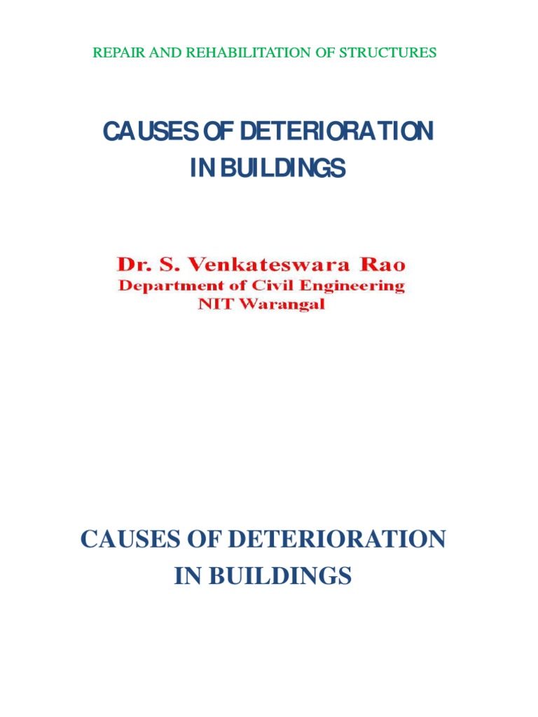 Causes Of Deterioration In Building – KUTN