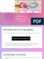 Ear Physiology: DR - Megha Bhengra Mbbs MD