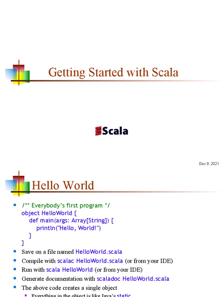 02 Getting Started With Scala | PDF | Scala (Programming Language ...