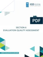 Evaluation Quality Assessment