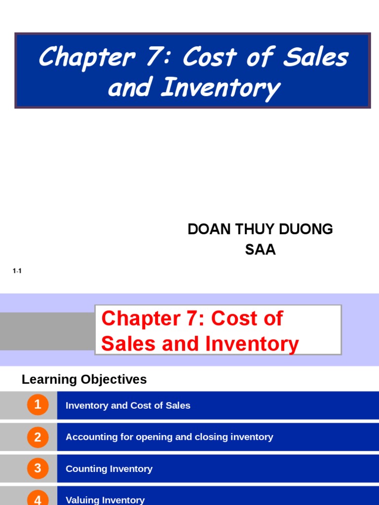Chapter 7 Cost Of Sales And Inventory Doan Thuy Duong SAA PDF
