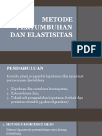 Metode Pertumbuhan & Elastisitas