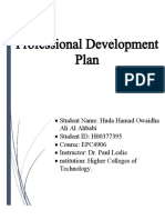 FINAL SUBMISSION - PDP - Professional Development Plan