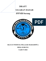 Anggaran Dasar - IPPMB Sorong