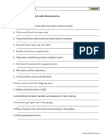 Passive Voice - PDF Grammar Worksheet - B1 - PA004