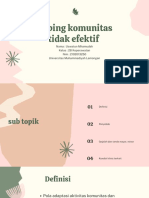 Koping kumunitas tidak efektif