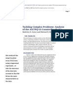 Tackling Complex Problems - Analysis of The AN - TPQ-53 Counterfire Radar