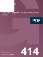 GRI 414 Supplier Social Assessment 2016