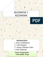 Matematika Kel 7 Kecepatan