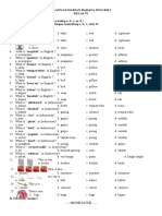 Ulangan Harian Bahasa Inggris I