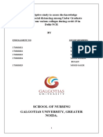 Assessing knowledge of social distancing among students during COVID