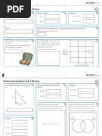 2 - Maths Activity Mats Pack 1 - Lower Ability