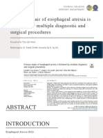 Long-Term Outcomes After Esophageal Atresia Repair