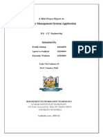 Library Management System Application: A Mini Project Report On