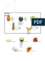 Write The Numbers Beside The Halves of The Correct Fruits.: This Photo by Unknown Author Is Licensed Under