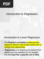 Introduction To Regression