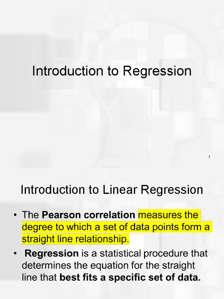 Introduction To Regression | PDF