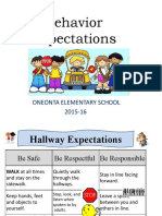 English Behavior Expectations