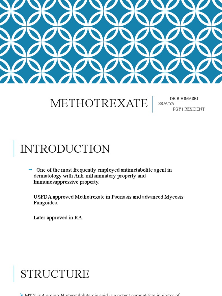 Methotrexate | PDF | Psoriasis | Clinical Medicine
