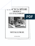 Encyclopedie Diderot et D'Alembert - Metallurgie