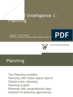 Artificial Intelligence 1: Planning