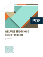 Welfare Spending & Budget in India: B.SC Economics (SY)