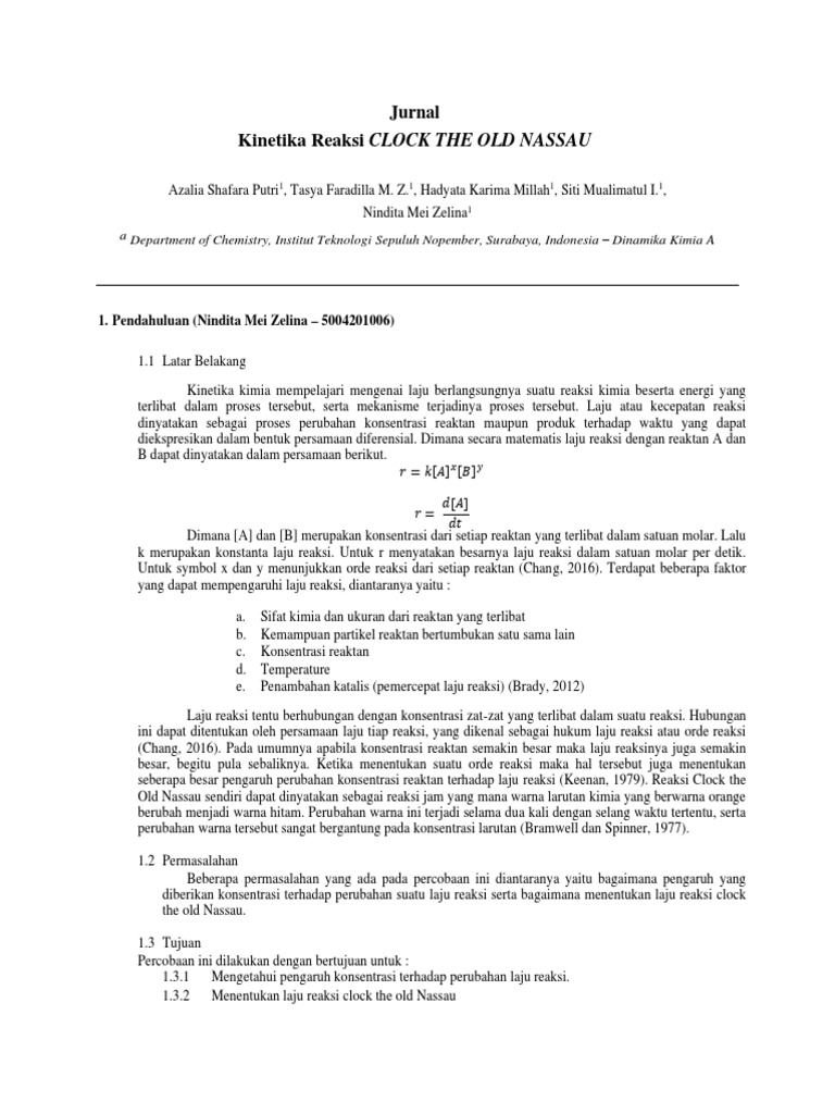 Clock The Old Nassau Jurnal PDF