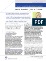 Protracted Bacterial Bronchitis (PBB) in Children: Patient Education