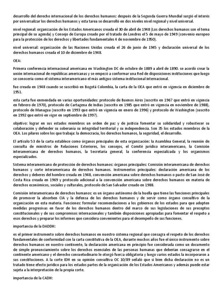 Resumen DDHH y Garantias 2 | PDF | Convenio europeo de derechos humanos ...