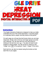 Great Depression Interactive Notebook - Class