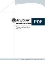 Network Certification Policies and Instructions Rev 2.01: Hms Industrial Networks