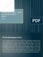 Perkembangan Dan Klasifikasikan Kota