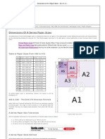 Paper Size A0-A1