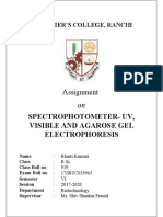 Spectrophotometer-Uv, Visible and Agarose Gel Electrophoresis