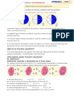 Cómo identificar fracciones equivalentes