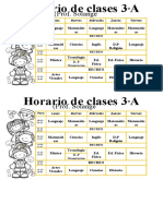 Horario de clases 3°A  (Autoguardado)