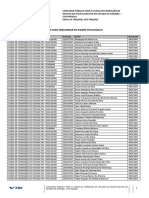 Resultado preliminar do exame psicológico para oficiais da PM-PB