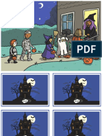 T T 24248 Halloween Scene and Question Cards English Romanian
