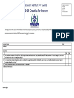IIPL - DPF-5.0 Covid Checklist