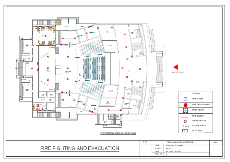 Fire Fighting and Evacuation: Front Side | PDF