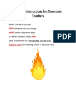 Fire Drill Instructions For Classroom Teachers