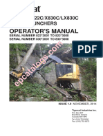 Operator'S Manual: X822C/LX822C/X830C/LX830C Feller Bunchers