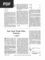 Surge Transfer Through 3-Phase Transformers Hileman1958