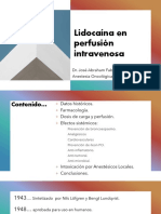 S 12 Lidocaina Perfusion Intravenosa