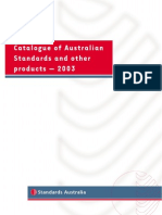 Standards Catalogue 2009