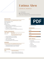 brown and white minimal graphic designer resume template  3 