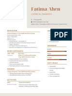 Brown and White Minimal Graphic Designer Resume Template 3