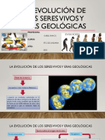 L A EVOLUCIÓN DE LOS SERES VIVOS Y ERAS GEOLOGICAS 6TO SEC